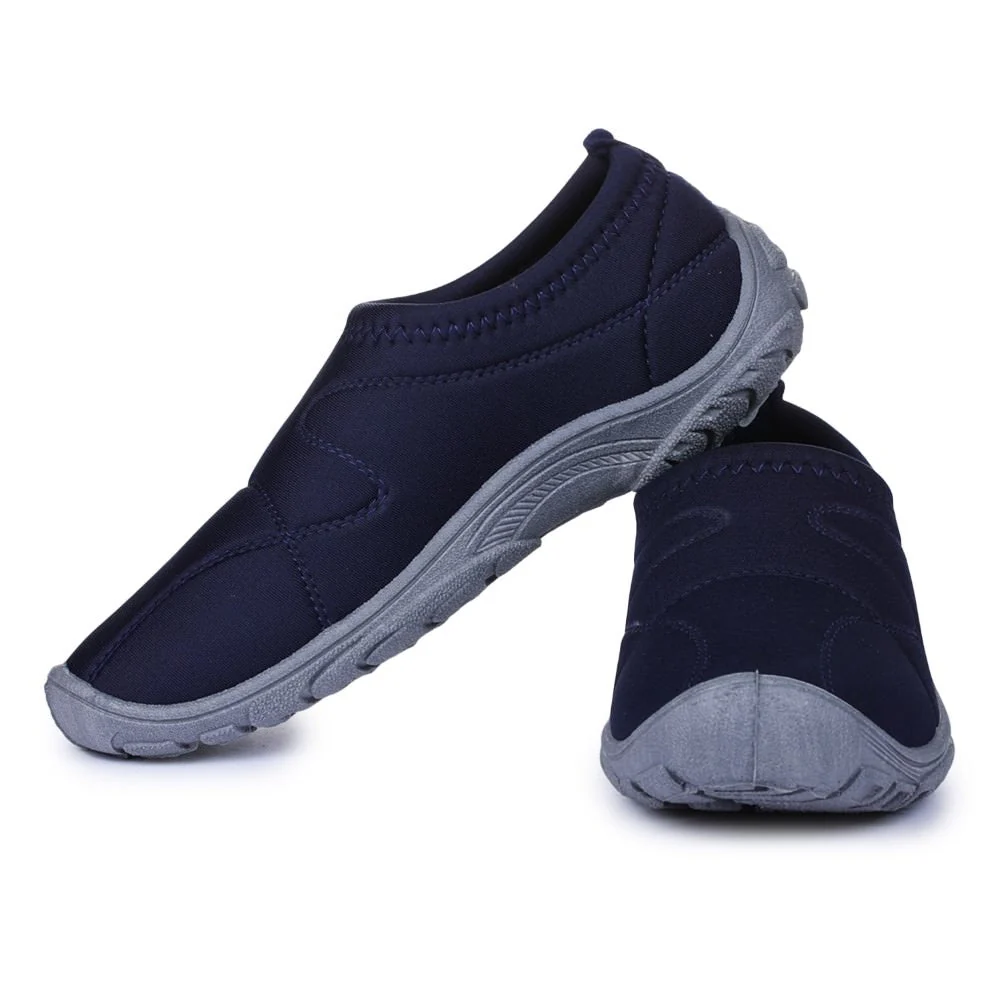 Gliders Non Lacing Blue Casual Slip on Shoes For Women MAC By Liberty - Image 5