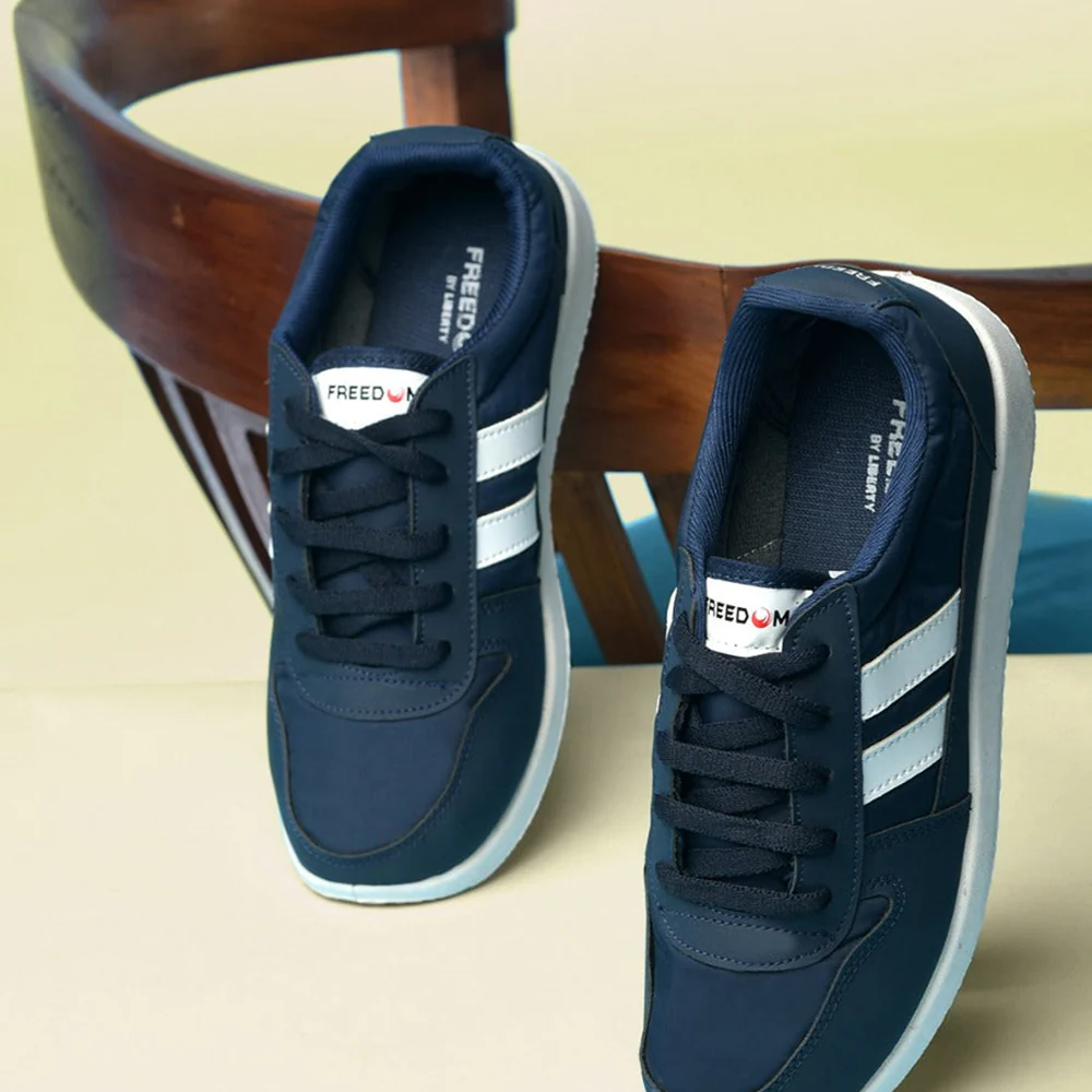 Freedom Casual Blue Lacing Shoes For Men JUMP-02 By Liberty - Image 4