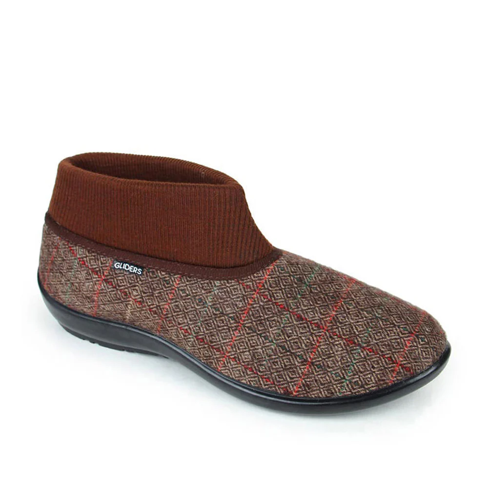 Gliders Brown Casual Ballerina Shoes For Women FB-007 By Liberty