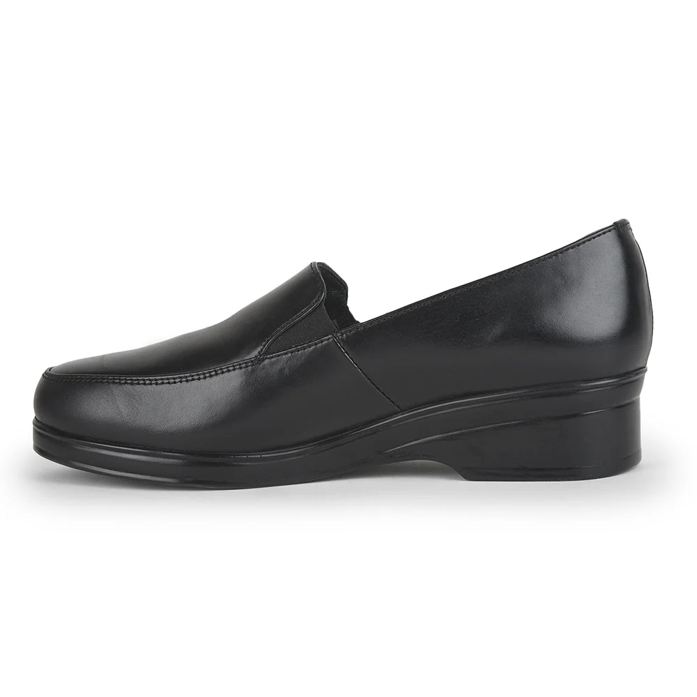 Gliders Formal Shoes Black Ballerina For Women 32332-02M By Liberty - Image 3