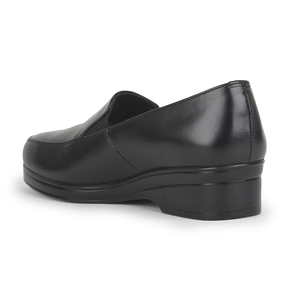 Gliders Formal Shoes Black Ballerina For Women 32332-02M By Liberty - Image 7