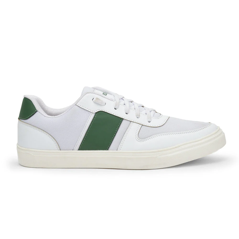 Gliders Casual White Lacing Sneakers For Men ANDRES By Liberty - Image 2