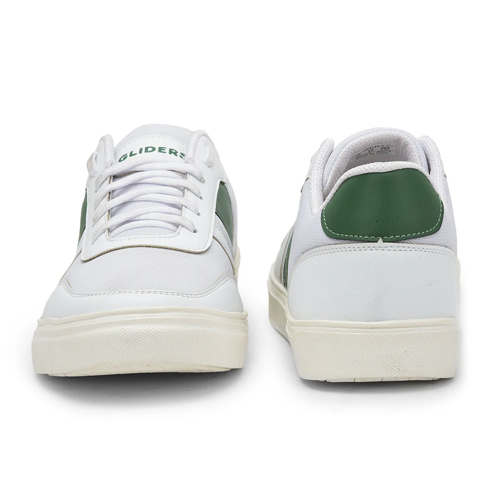 Gliders Casual White Lacing Sneakers For Men ANDRES By Liberty - Image 4