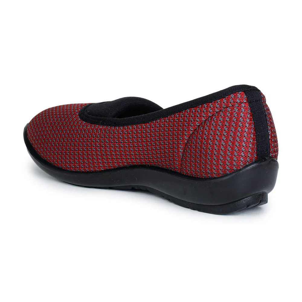 Gliders (Maroon) Casual Ballerina Shoes For Women ELENA-78 By Liberty - Image 2