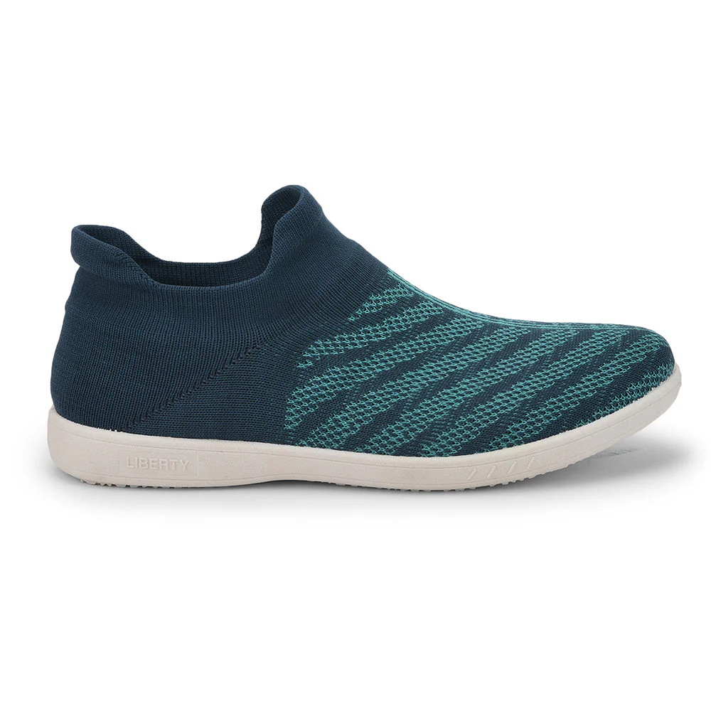 Gliders Sports Navy Blue Slip on Walking Shoes For Women CLIVE-2E By Liberty - Image 2