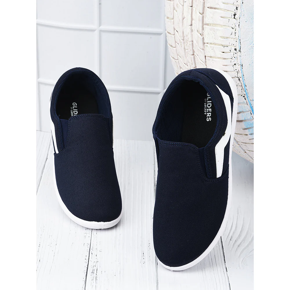 Gliders (N.Blue) Casual Slip on Shoes For Men MAKAYO-1E By Liberty - Image 3