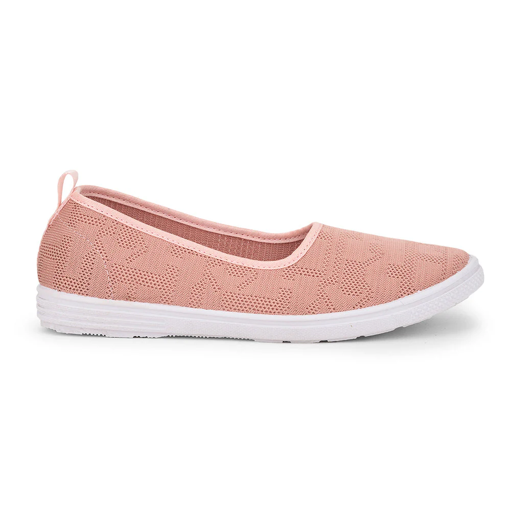Gliders (Peach) Casual Ballerina Shoes For Ladies GIA-05E By Liberty - Image 2