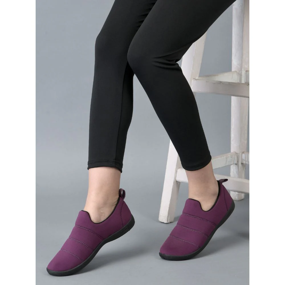 Gliders (Purple) Casual Slip on Shoes For Ladies Harvey-30 By Liberty - Image 6
