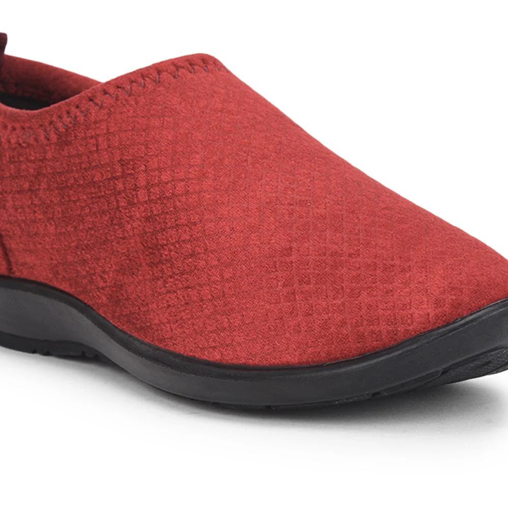 Gliders (Red) Casual Ballerina Shoes For Ladies Marina-162 By Liberty - Image 4