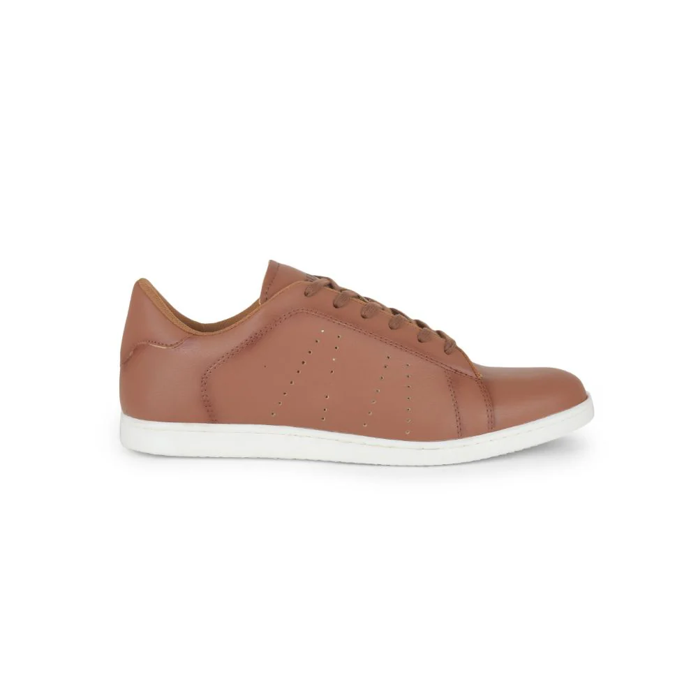 Gliders Casual Tan Lacing Sneakers For Men ANDERSON By Liberty - Image 2