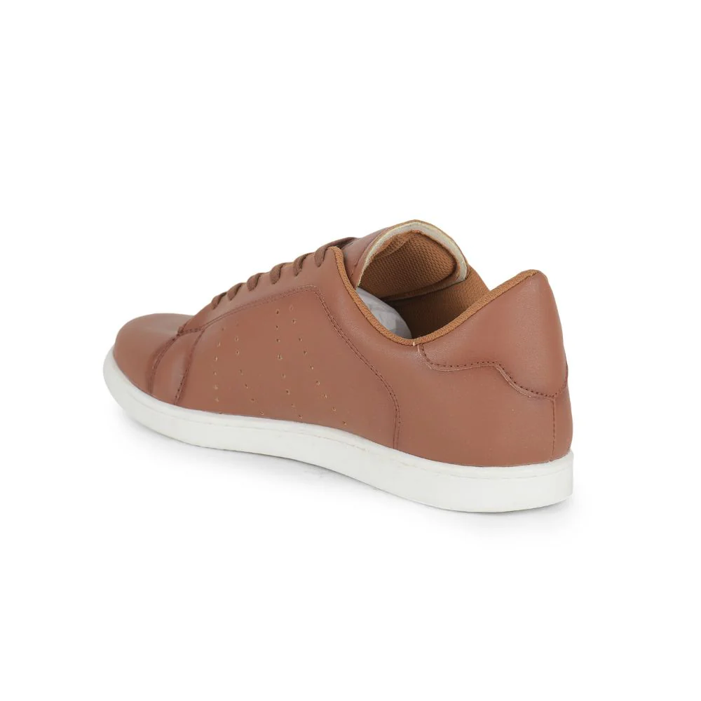 Gliders Casual Tan Lacing Sneakers For Men ANDERSON By Liberty - Image 5