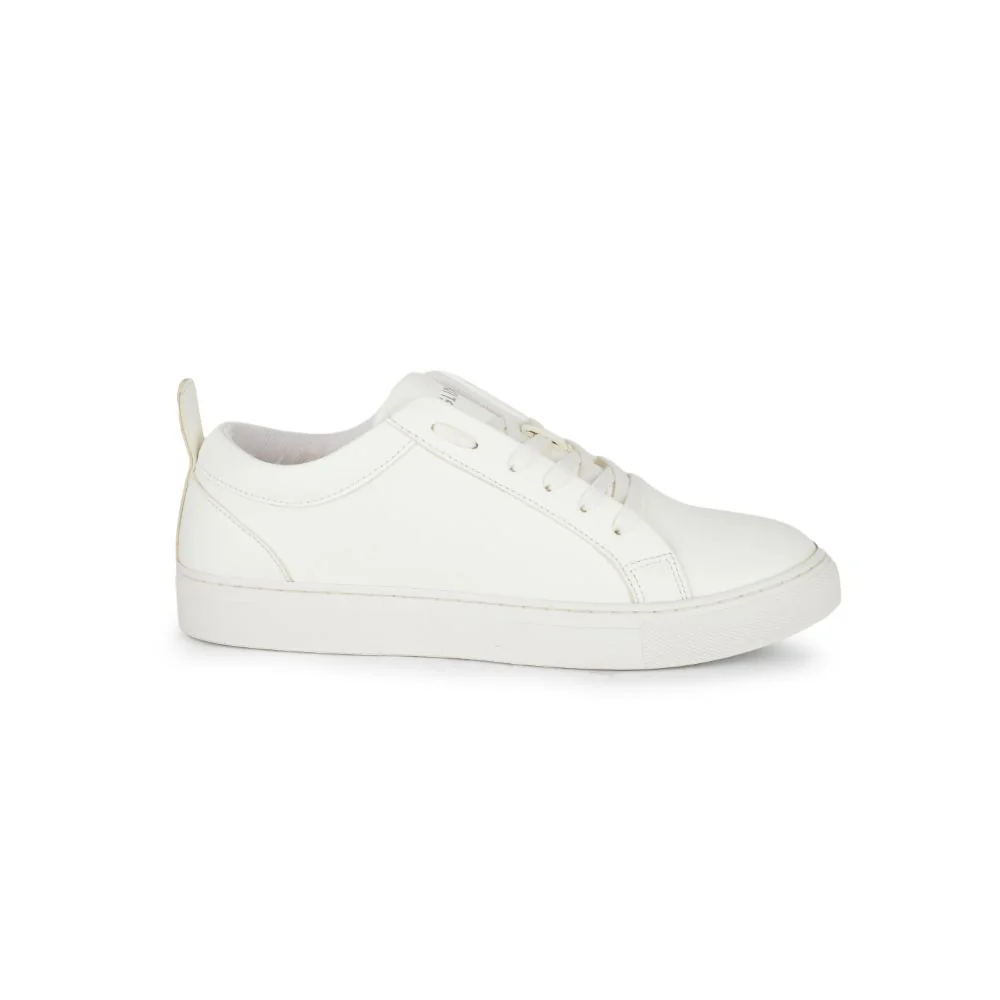 Gliders Lacing White Casual Sneakers For Women AMURA-1 By Liberty - Image 2