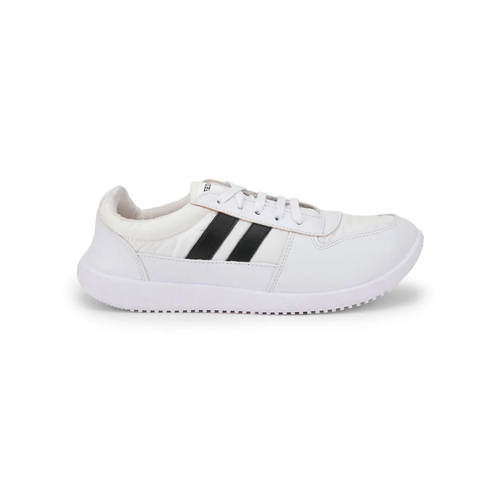 Freedom Casual White Lacing Shoes For Men JUMP-02 By Liberty - Image 2