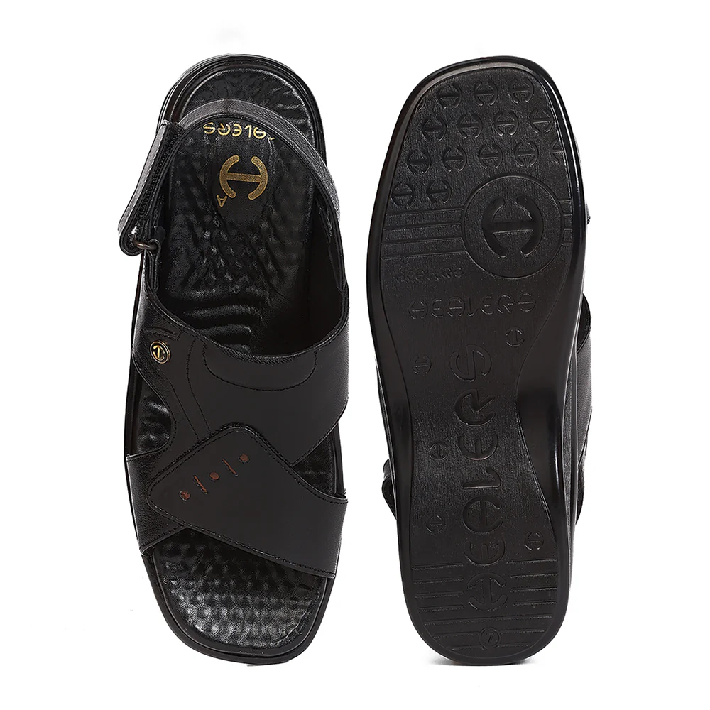 Healers 2025-779 Black Casual Flat Sandal for Men By Liberty - Image 4