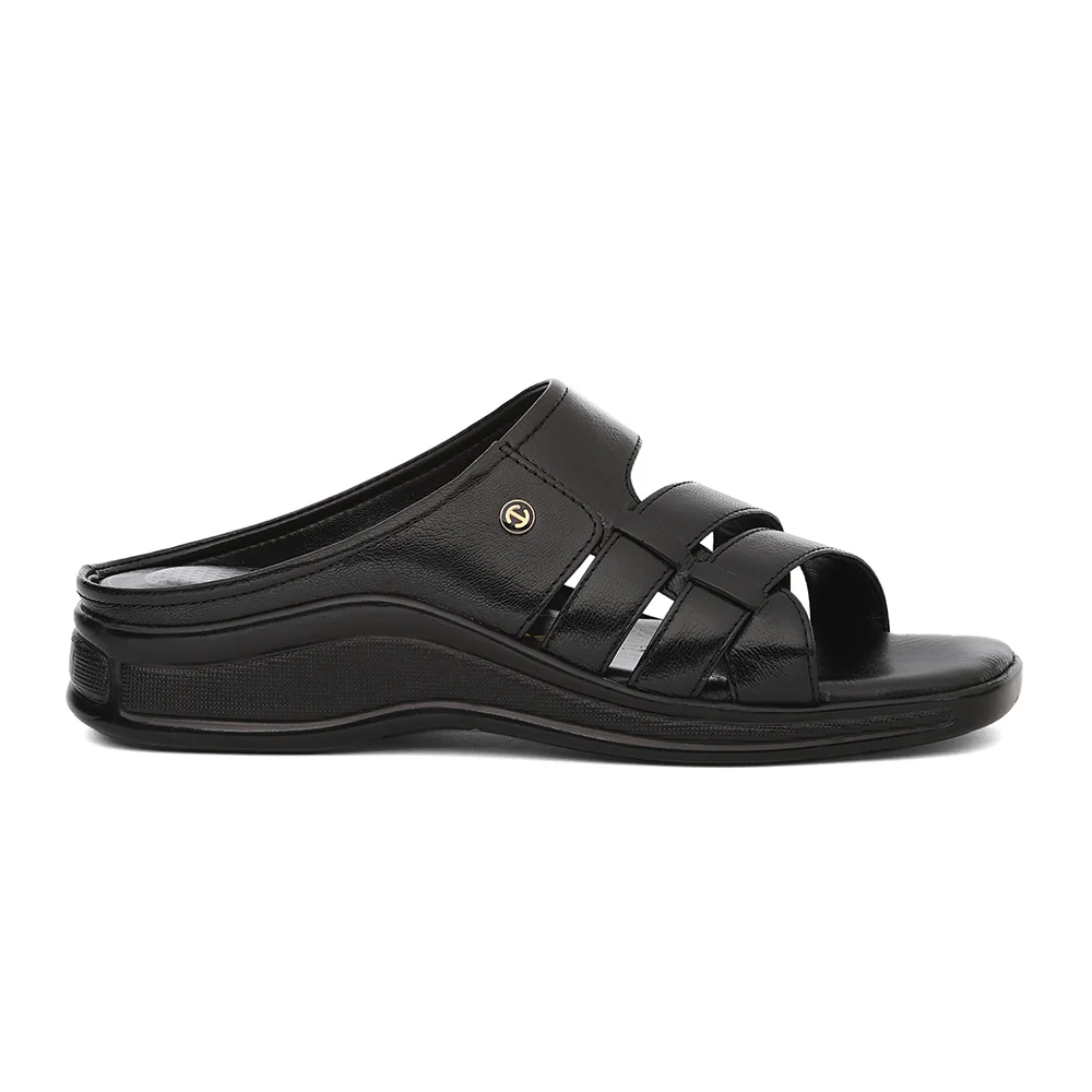 Healers 2050-774 Black Formal Slip on Slippers for Men by Liberty - Image 2