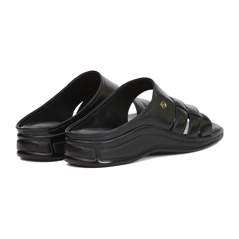 Healers 2050-774 Black Formal Slip on Slippers for Men by Liberty - Image 5