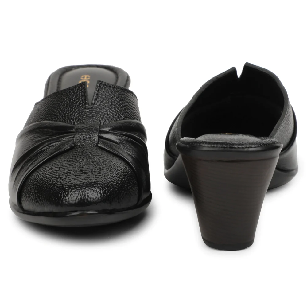 Healers Black Casual Block Heel Sandal For Women TLO-103 By Liberty - Image 6