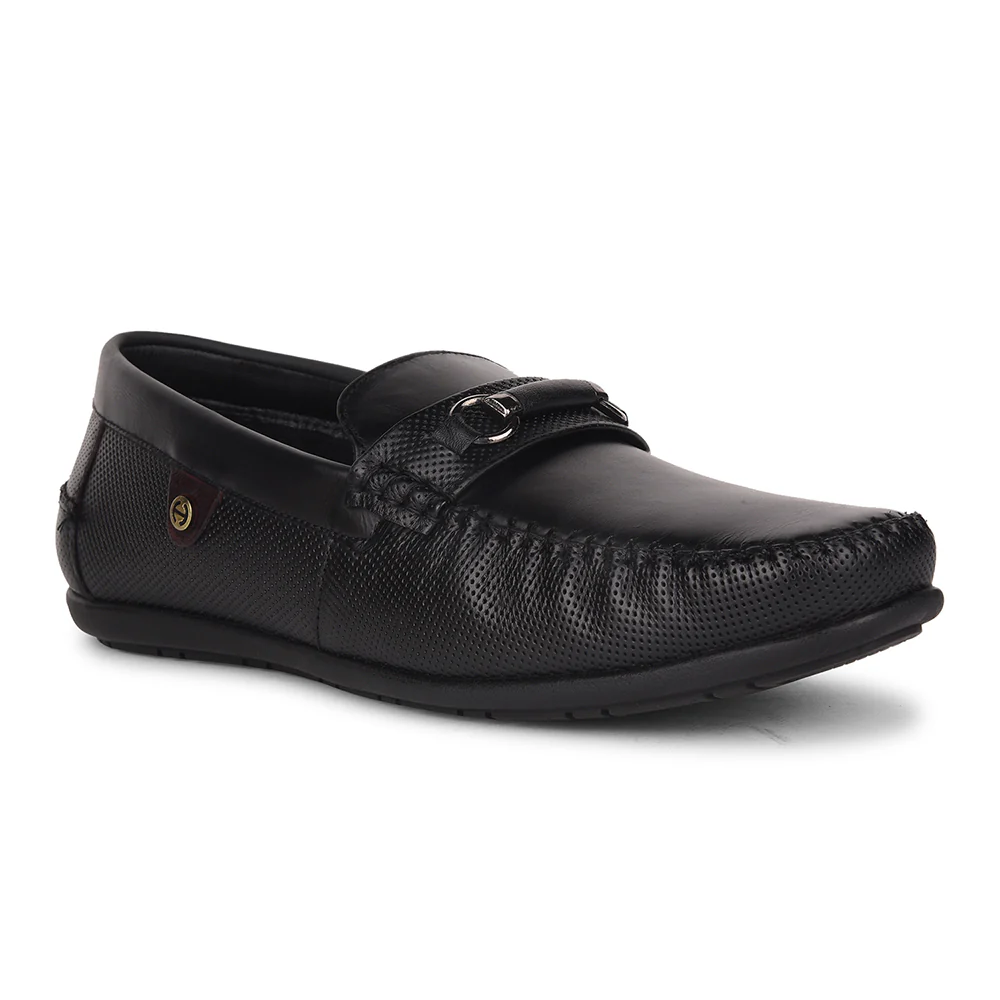 Healers Black Casual Loafers For Men OSL-31 By Liberty