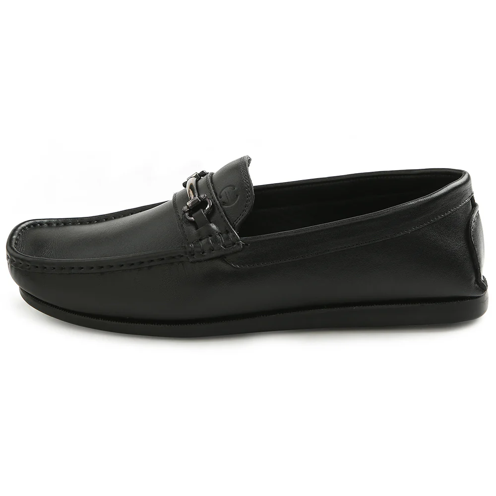 Healers Black Casual Loafers For Men S201-01 By Liberty - Image 4