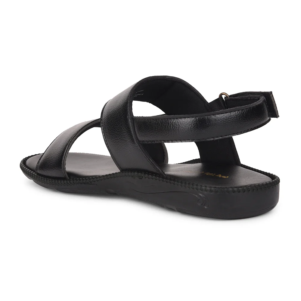 Healers Black Casual Sandal For Men VCL-103 By Liberty - Image 5