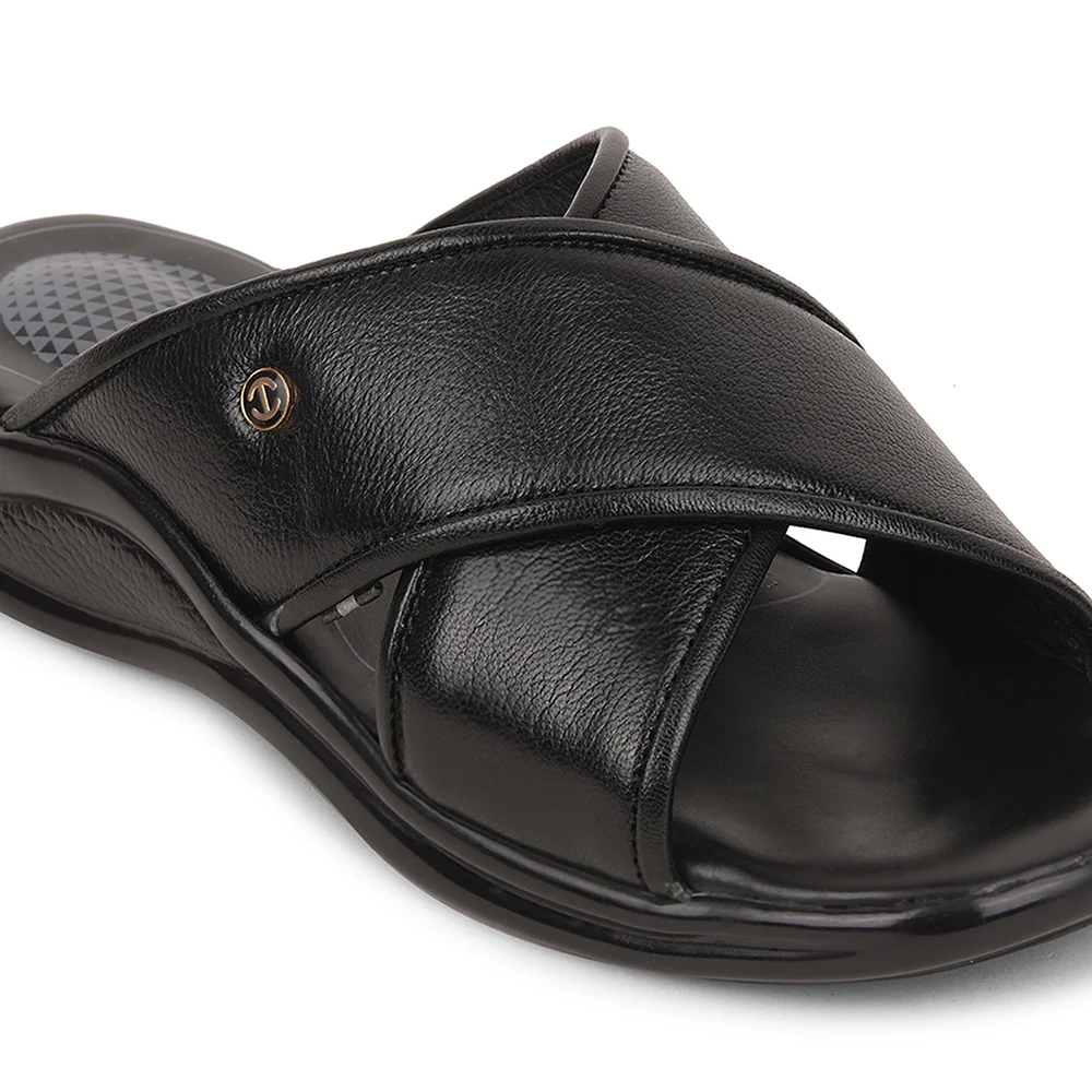 Healers Black Casual Slipper For Men 2013-121 By Liberty - Image 5
