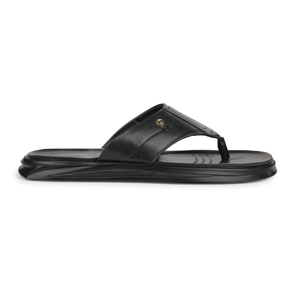 Healers Black Casual Slipper For Men CAMMRY By Liberty - Image 2