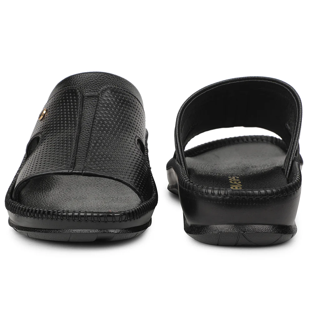 Healers Black Casual Slipper For Men CSS-24 By Liberty - Image 6