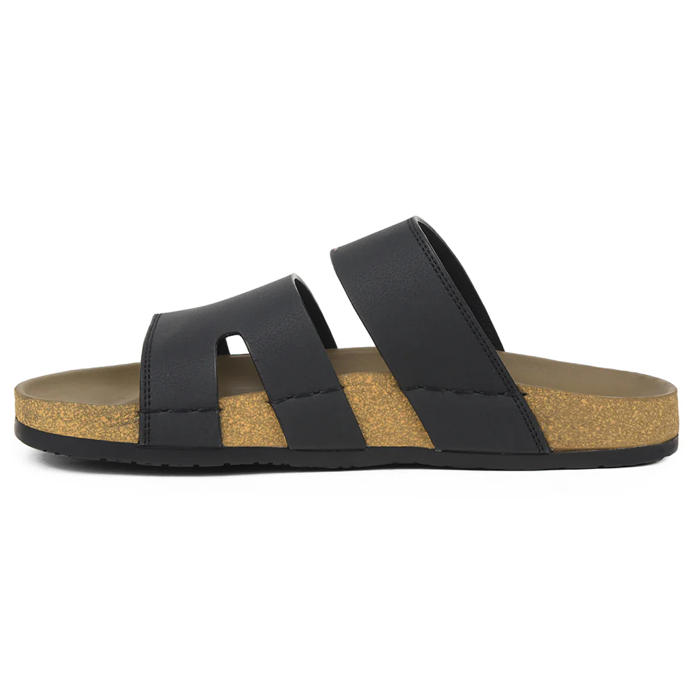 Healers Black Casual Slipper For Mens AOL-5 By Liberty - Image 3