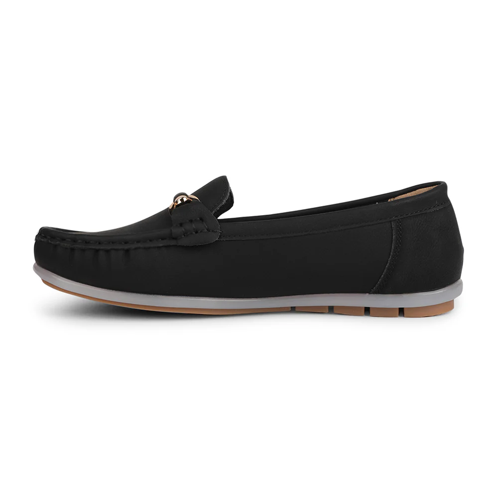 Healers Black Formal Ballerina Shoes For Women DD-L4 By Liberty - Image 3
