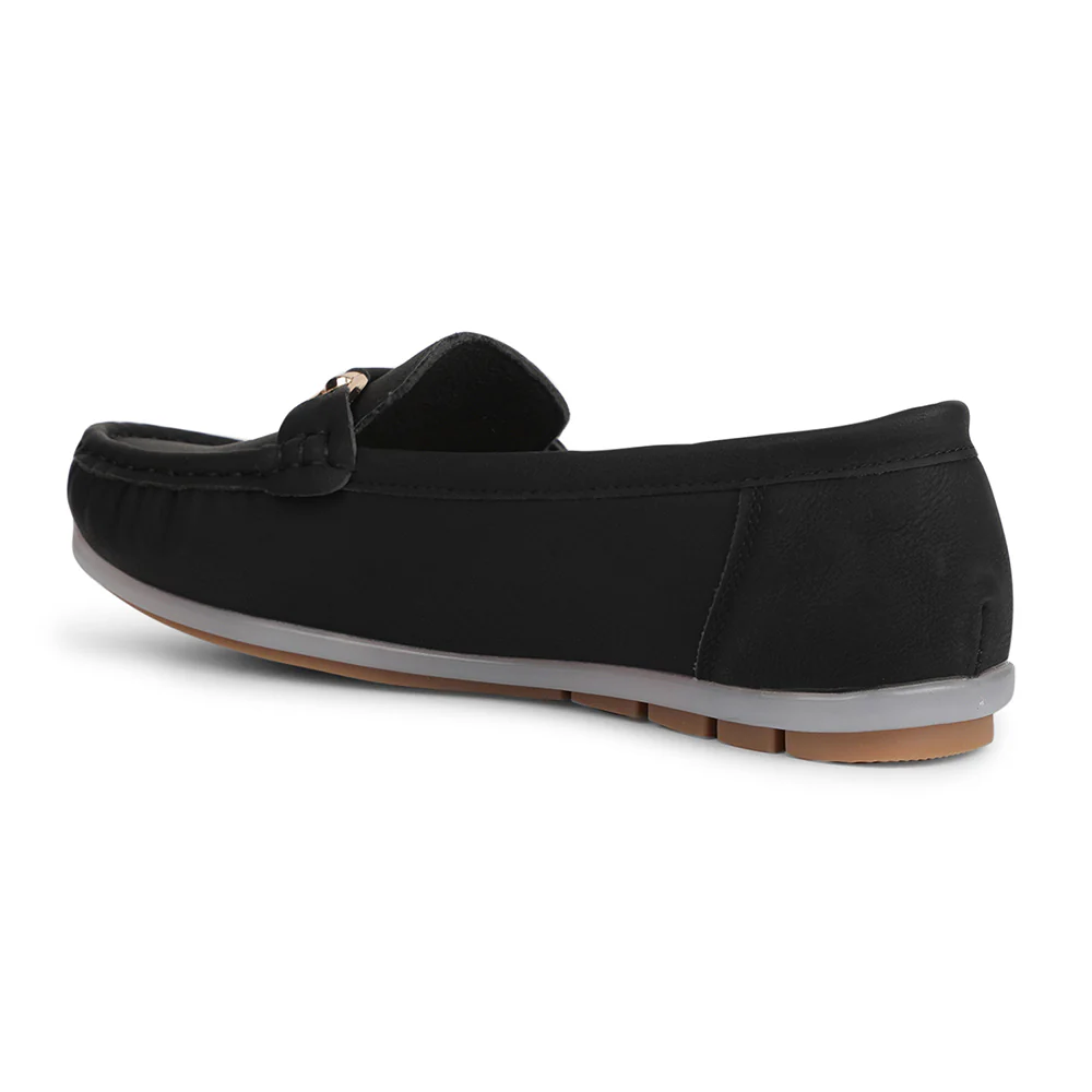 Healers Black Formal Ballerina Shoes For Women DD-L4 By Liberty - Image 5