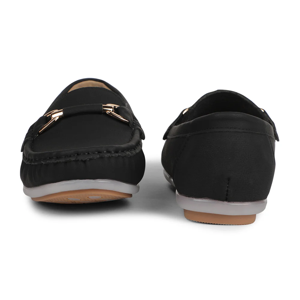 Healers Black Formal Ballerina Shoes For Women DD-L4 By Liberty - Image 6