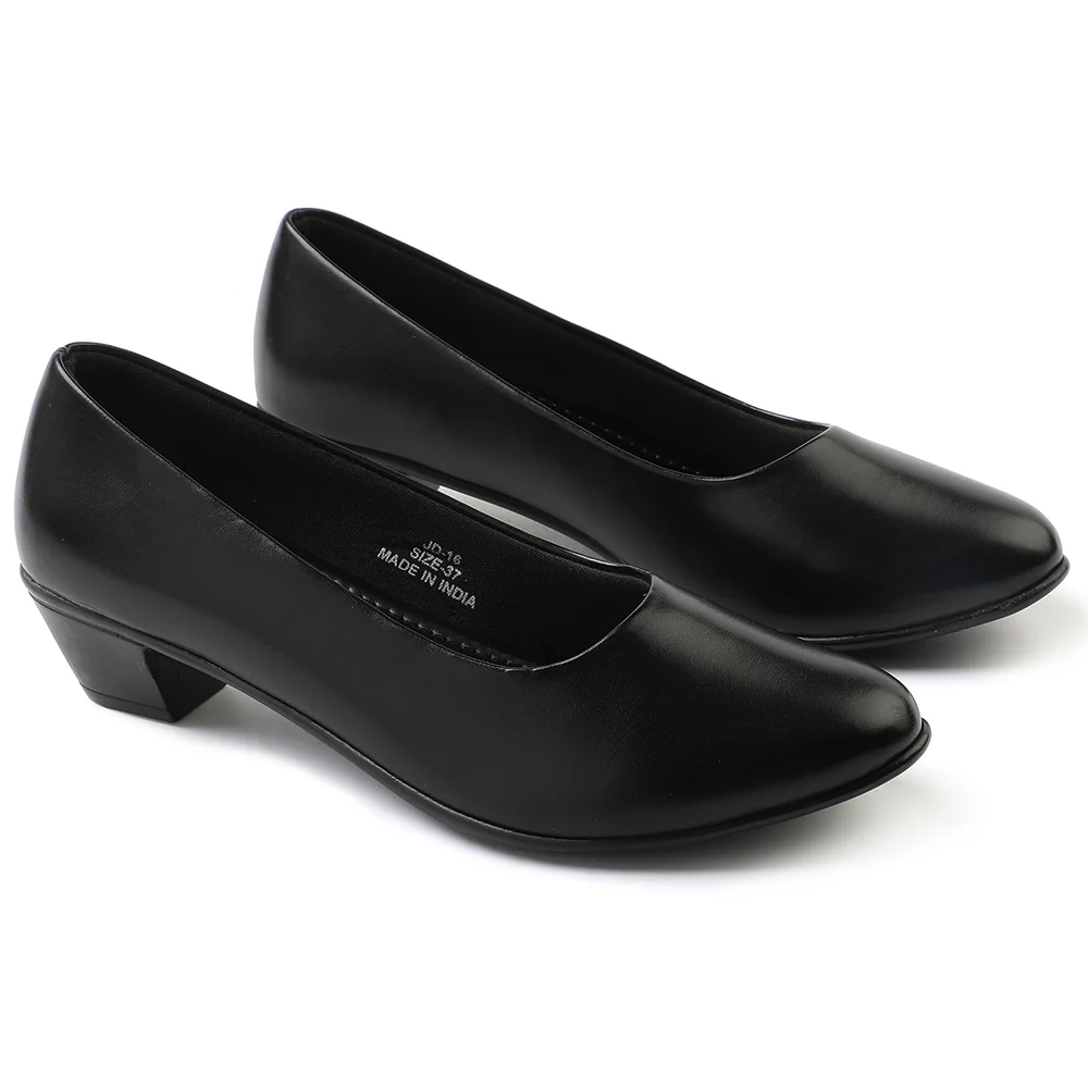 Healers Black Formal Ballerina Shoes For Women JD-16 By Liberty - Image 5