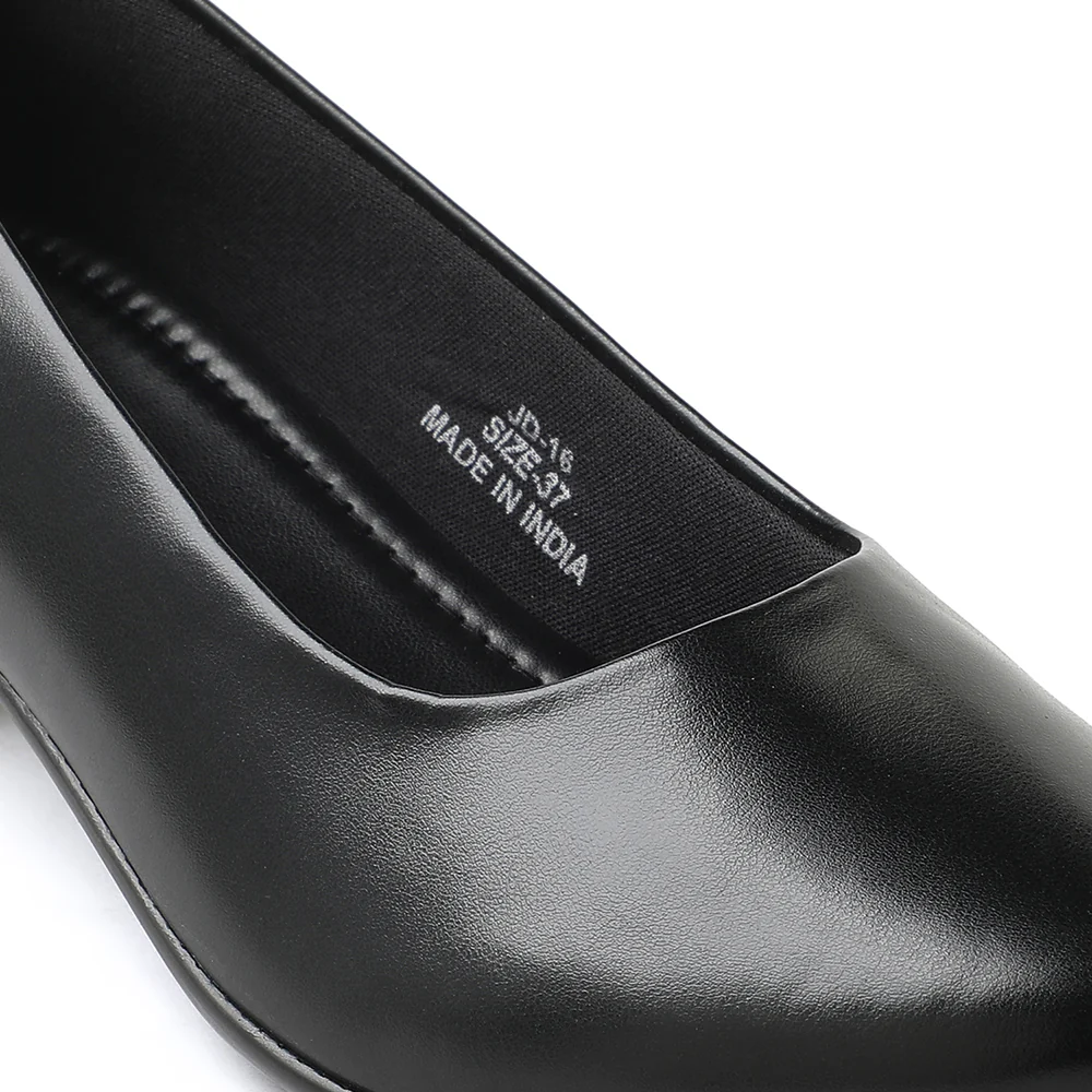 Healers Black Formal Ballerina Shoes For Women JD-16 By Liberty - Image 6