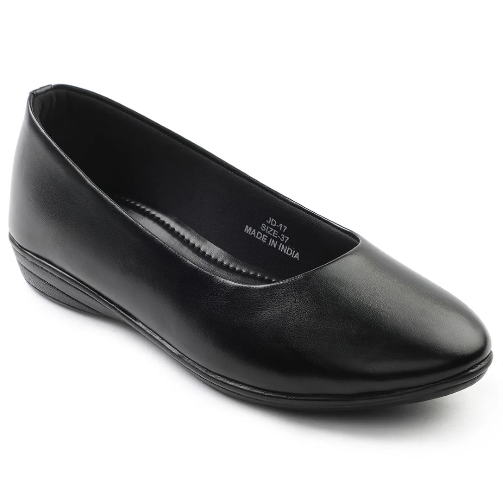 Healers Black Formal Ballerina Shoes For Women JD-17 By Liberty