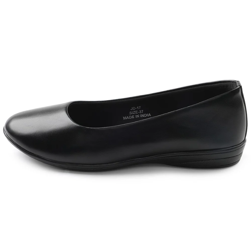 Healers Black Formal Ballerina Shoes For Women JD-17 By Liberty - Image 3