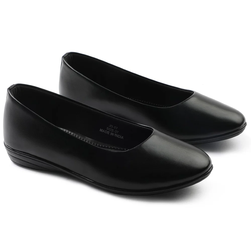 Healers Black Formal Ballerina Shoes For Women JD-17 By Liberty - Image 5
