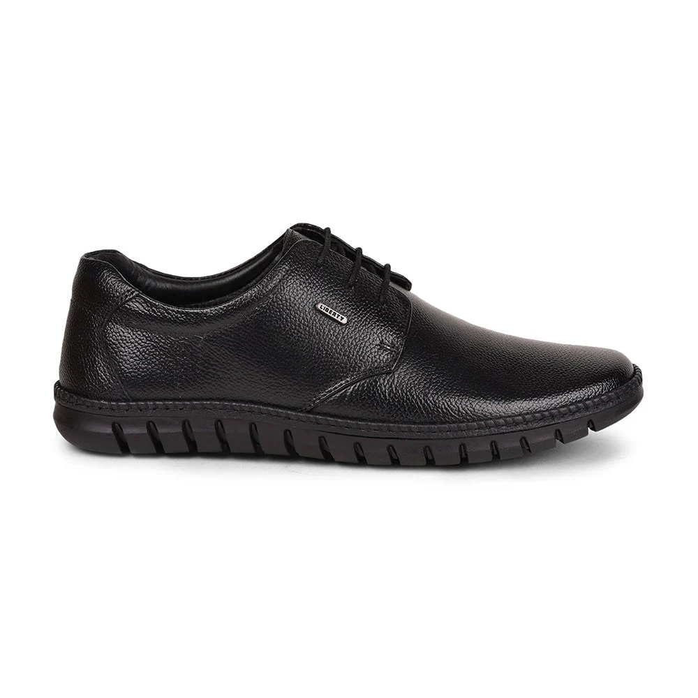 Healers Black Formal Lace Up Shoes For Men BRL-10 By Liberty - Image 2