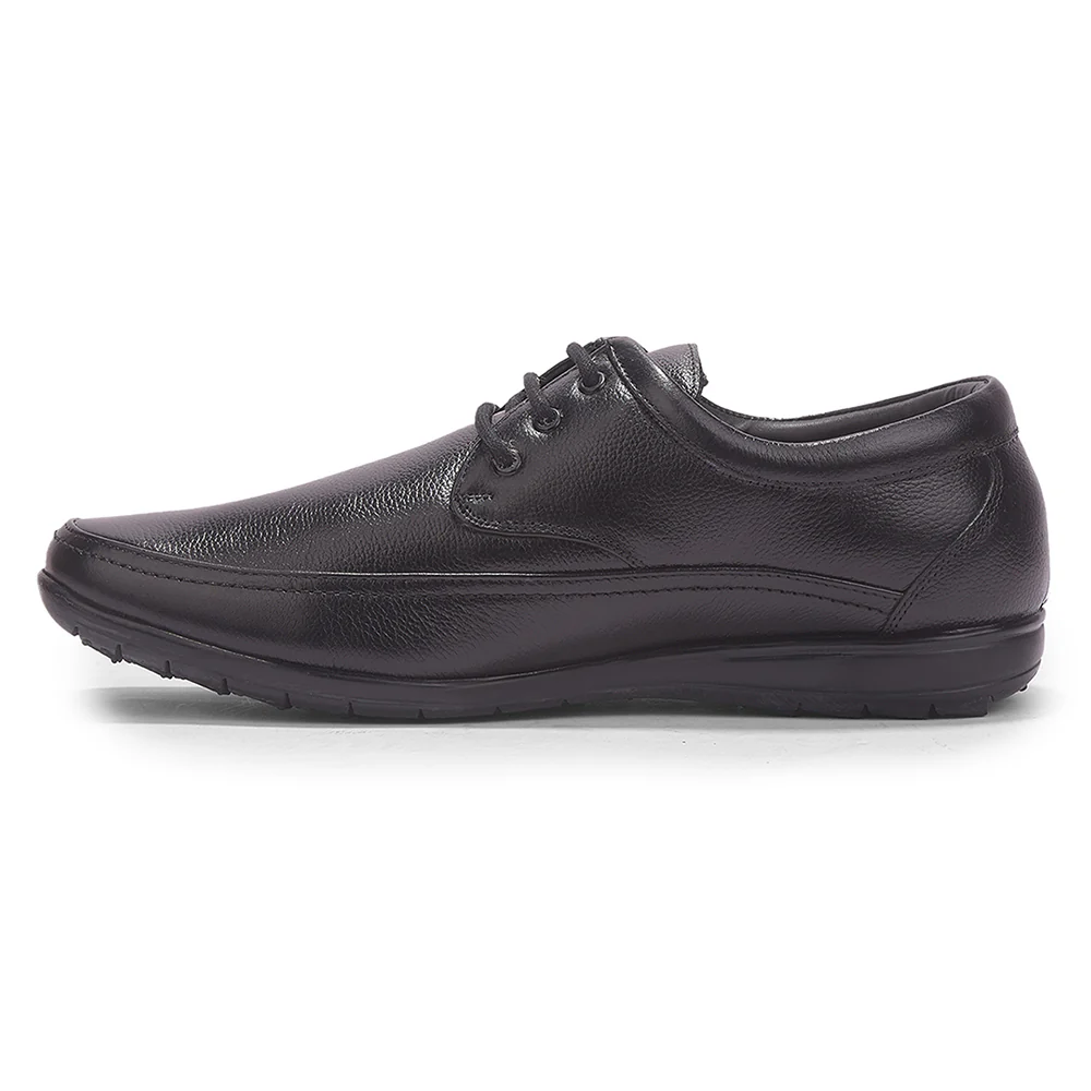 Healers Black Formal Lacing Derby Shoes For Men HA1-12 By Liberty - Image 7