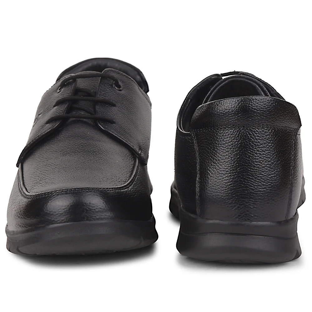 Healers Black Formal Lacing Derby Shoes For Men J757-15 By Liberty - Image 6