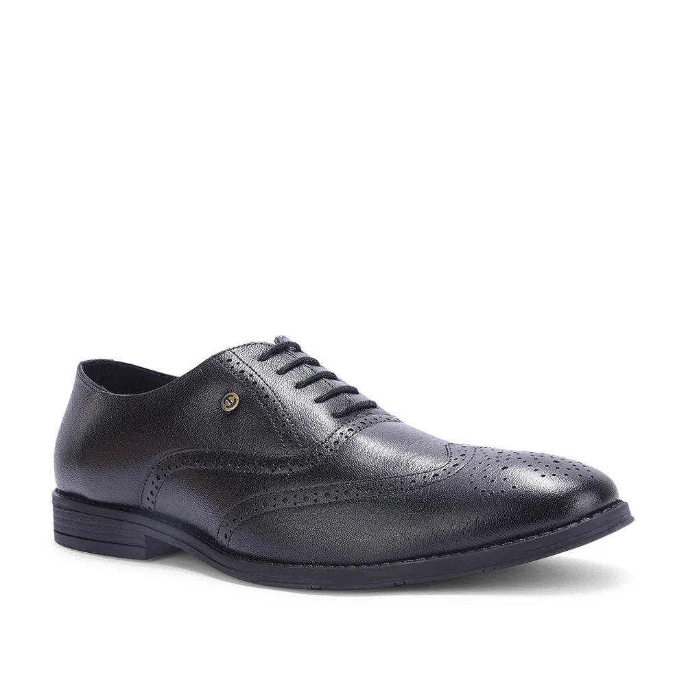 Healers Black Formal Lacing Oxford Shoes For Men SAGAR-15 By Liberty