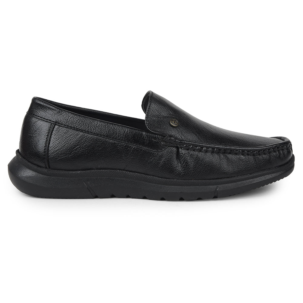 Healers Black Formal Loafers For Mens VSL-3 By Liberty - Image 2