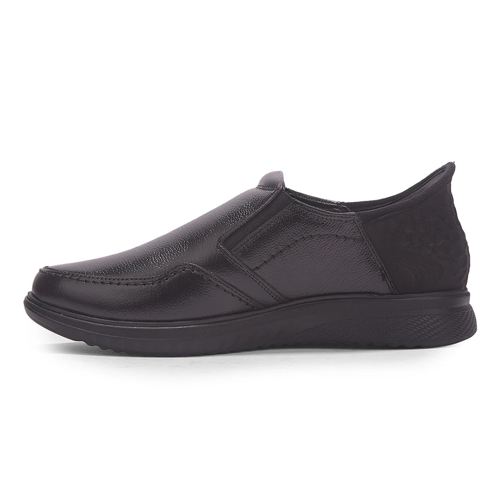Healers Black Formal Mocassin Shoes For Men UVI-25 By Liberty - Image 7