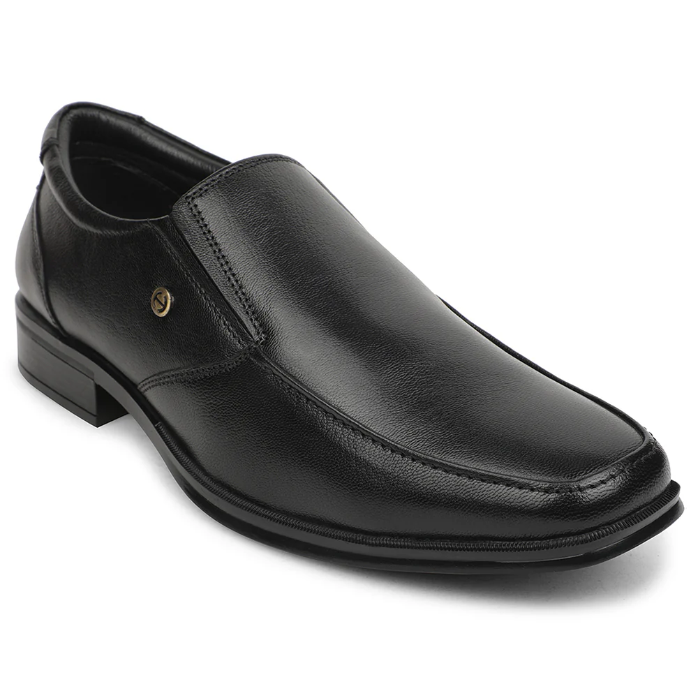 Healers Black Formal Non Lacing Mocassin Shoes For Men UDL-10 By Liberty