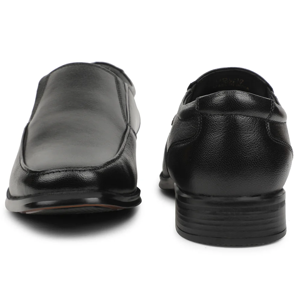 Healers Black Formal Non Lacing Mocassin Shoes For Men UDL-10 By Liberty - Image 6