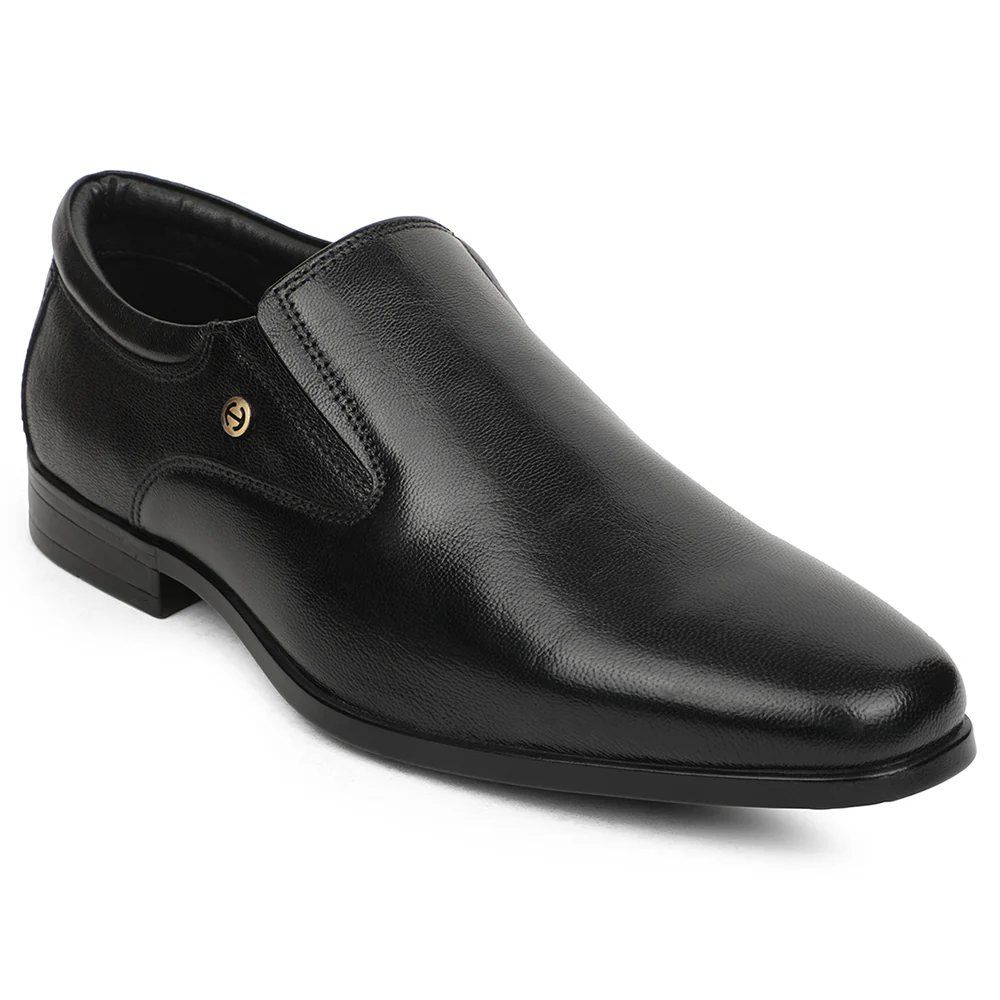 Healers Black Formal Non Lacing Mocassin Shoes For Men UDL-8 By Liberty