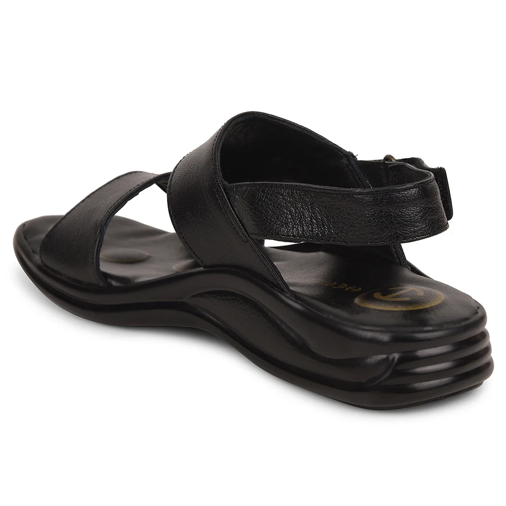 Healers Black Formal Sandal For Men 2013-120 By Liberty - Image 4
