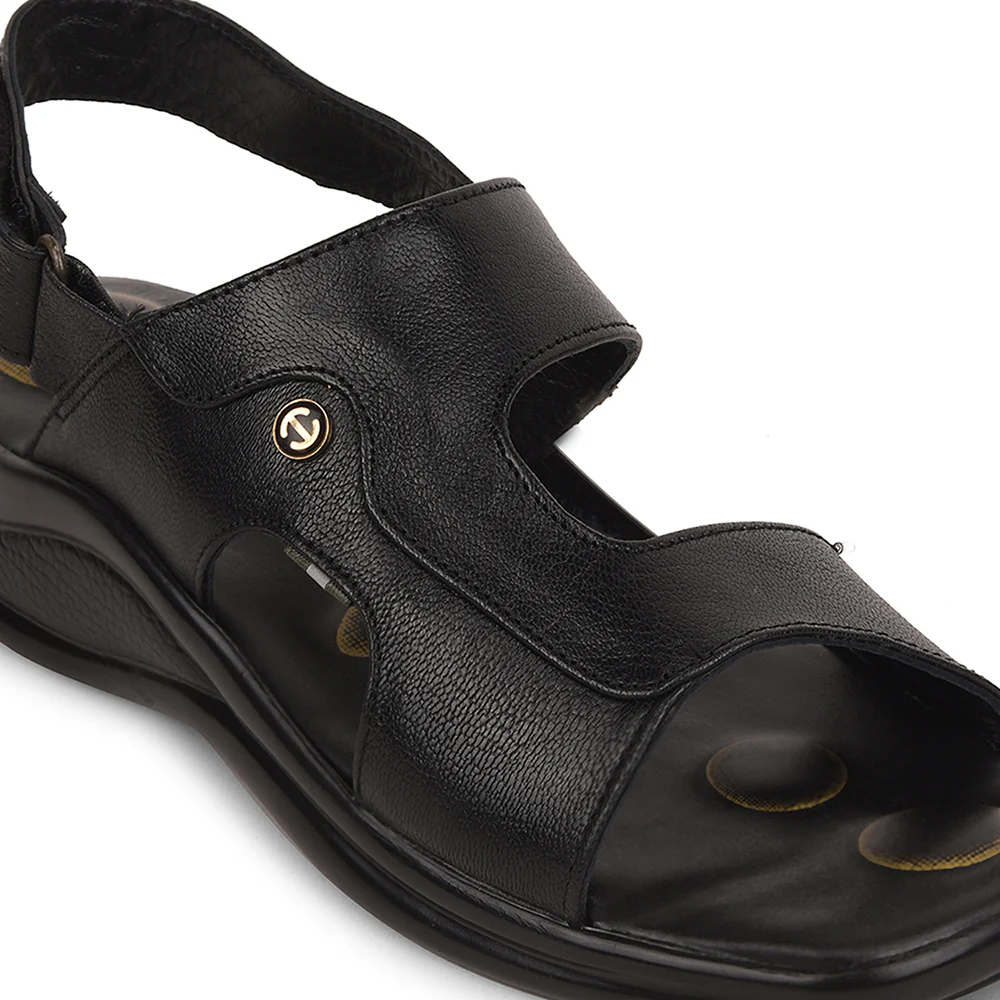 Healers Black Formal Sandal For Men 2013-120 By Liberty - Image 5