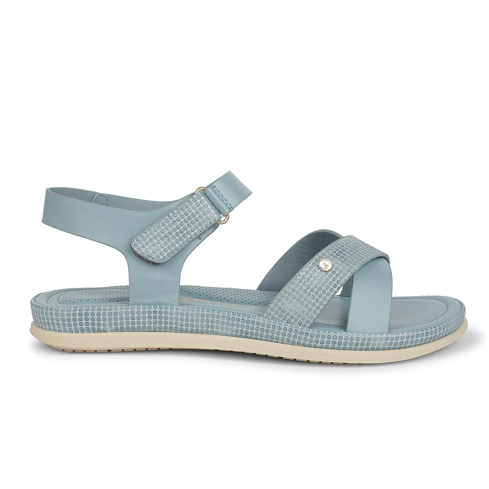 Healers Blue Casual Flat Sandal for Women GLF-1 by Liberty - Image 2