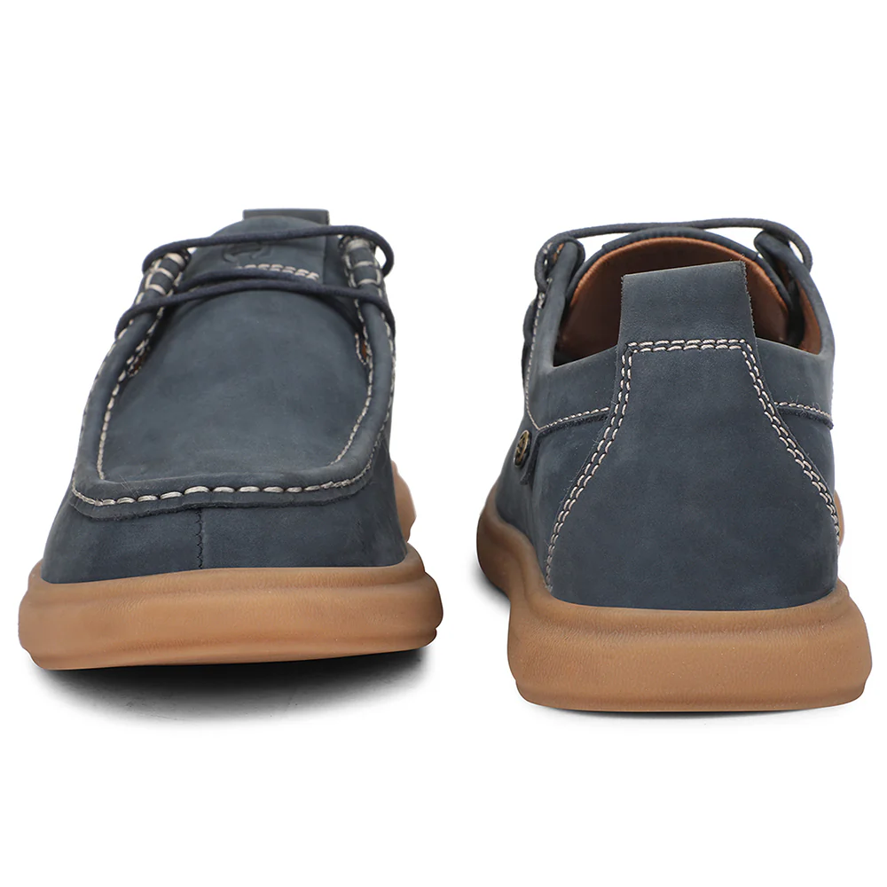 Healers Blue Formal Lacing Derby Shoes For Men ASF-3 By Liberty - Image 6
