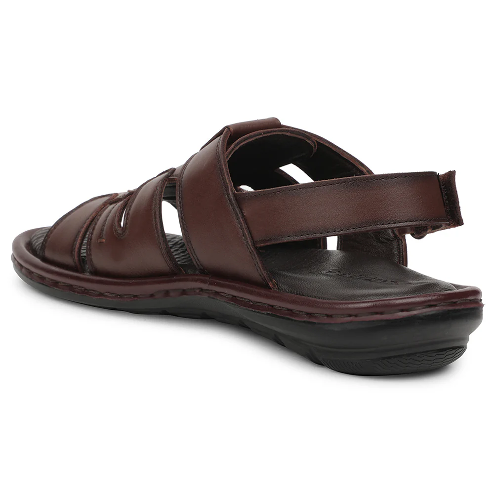 Healers Brown Casual Flat Sandal For Men ASL-1 By Liberty - Image 5